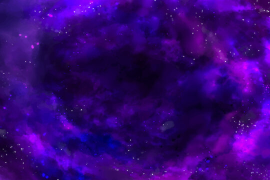 Watercolor galaxy background