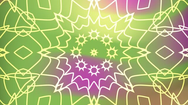 Perfect for vibrant and engaging designs, this digital mandala pattern over colorful background brings a burst of energy to your projects.