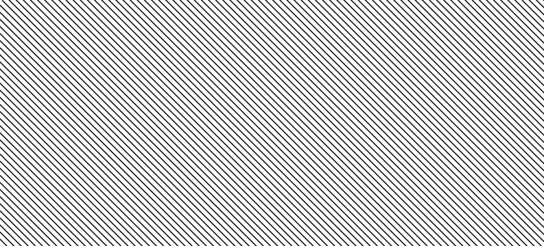 Black slash linear seamless pattern. Repeating subtle diagonal lines background. Fine tilt pinstripe line wallpaper. Abstract slanted stripes backdrop. Repeated oblique stripe texture overlay. Vector