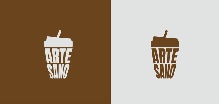 Minimalist coffee shop logo template suitable for cafes, coffee houses, espresso bars, bakeries, restaurants, and beverage brands. Clean minimalist vector design with premium branding style.