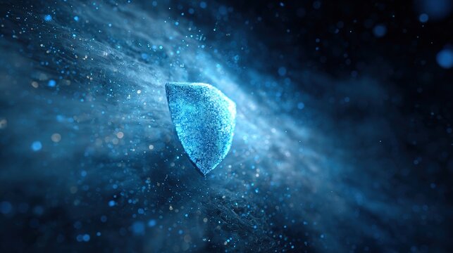 authentication. Digital lock floating in a futuristic cyberspace, symbolizing advanced security technology. product launch decks, UI/UX mockups, designed for product launches and innovation pitches.