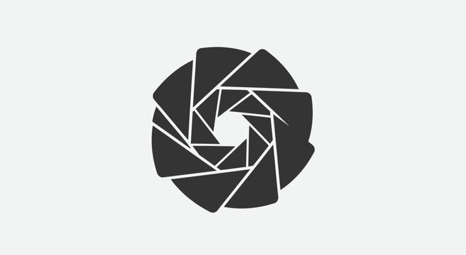 Camera Aperture Iris Icon Minimalist Photography Symbol