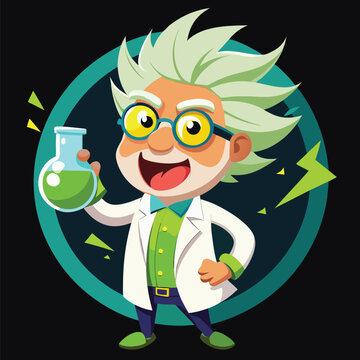 a cartoon illustration of a mad scientist with wi (5)