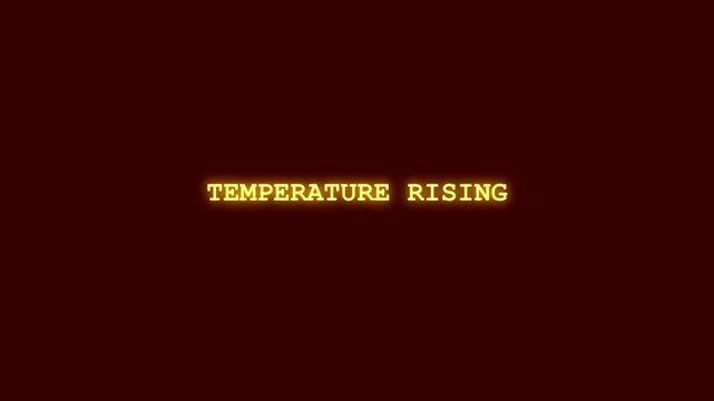 Temperature Rising Data Driven Documentary Title Sequence Global Geopolitical Crisis Alert System Procedural Neon Typography News Ticker Elements Financial Chart Analysis Motion Graphics Visual Effect