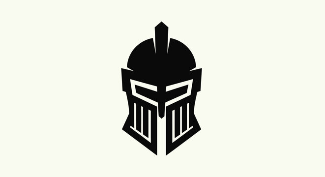 Knight helmet silhouette