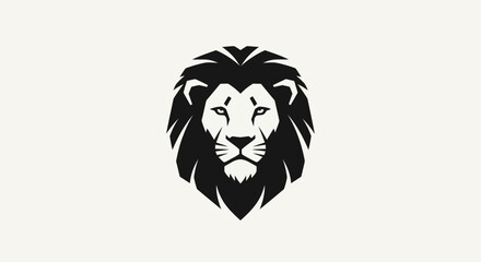Obraz premium Lion head silhouette design