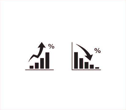  growth Profit growth icon Vector illustration