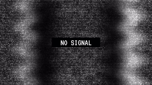 No signal tv static glitch vhs noise vintage retro screen distortion analog interference