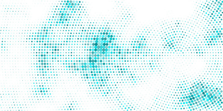 Digital technology background with glowing blue dotted circles and abstract grid pattern, ideal for business, healthcare, finance, and science presentations.