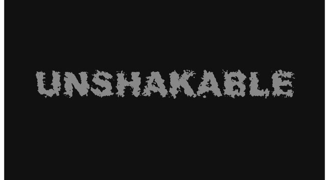 Unshakable bold typography motion for motivational branding animation