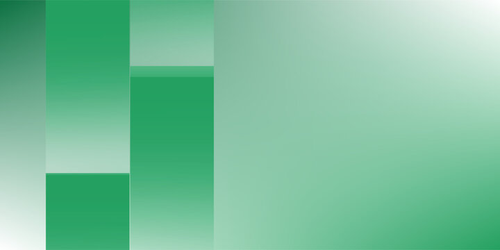 Abstract geometric green gradient background, overlapping transparent green rectangles on a subtle pastel gradient background, modern minimalist abstract composition.