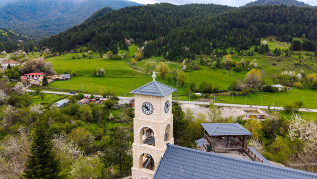 Milia village in Epirus Greece