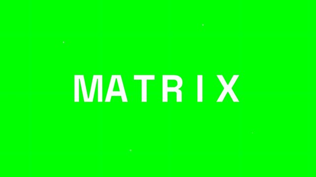Kinetic Typography Scrambling Text Reveal on Green Screen