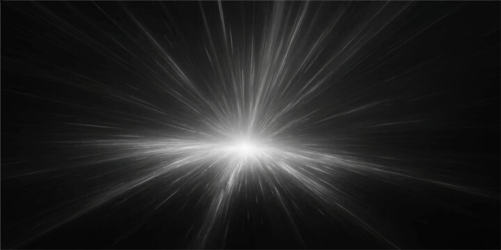 A cosmic radiant burst emanates with a dramatic play of light and shadow, the artwork showcasing a luminous convergence of energy in a stunning, abstract composition.