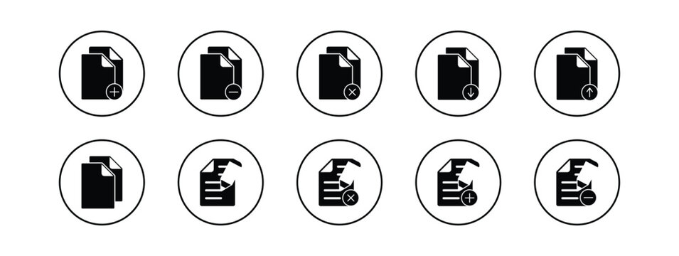  Black Document files icon with stacked papers.