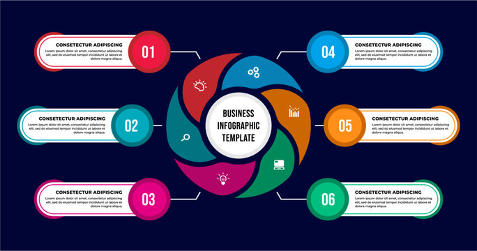 Professional infographic timeline template design

