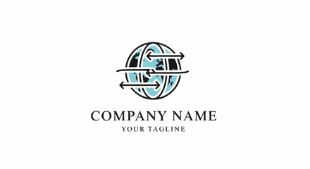 Fototapeta premium a logo design on a white background.