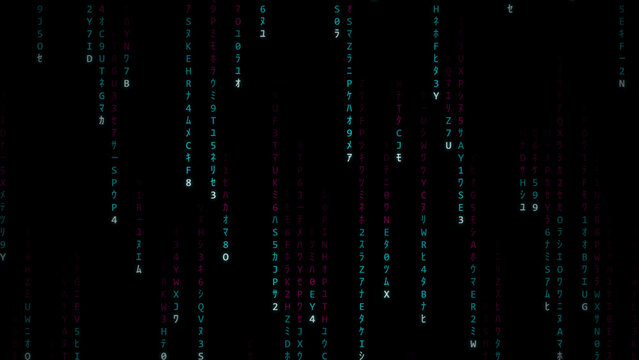 Digital Matrix Code Background