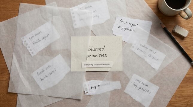 Blurred Priorities Overload: Tasks and Stress
