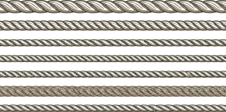 Gray metal cable rope texture