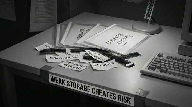 Cybersecurity and Privacy Risk: Weak Storage Exposes Credentials