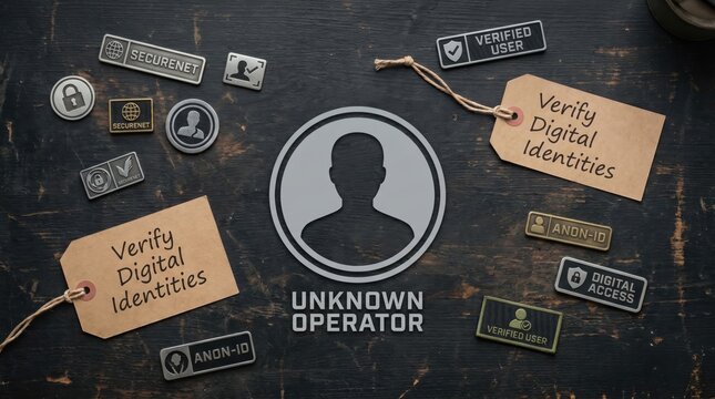 Unknown Operator Icon Promotes Scam Awareness