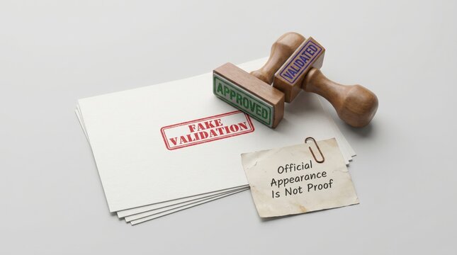 Scam Awareness: Fake Validation Stamp on Document
