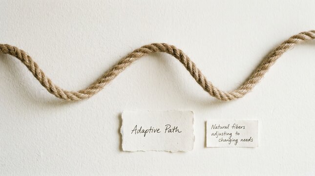 Hemp Rope With Notes Celebrating National Hemp Month