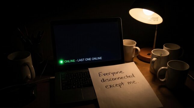 The Loneliness of Remote Work: Last One Online