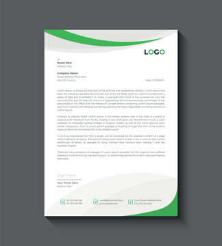 Creative corporate letterhead vector for company