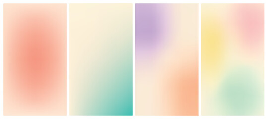 Soft Gradient Backgrounds with Pastel Colors © magr80