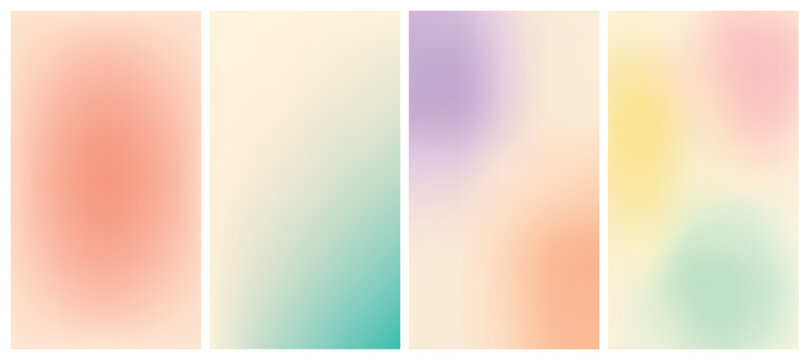 Soft Gradient Backgrounds with Pastel Colors