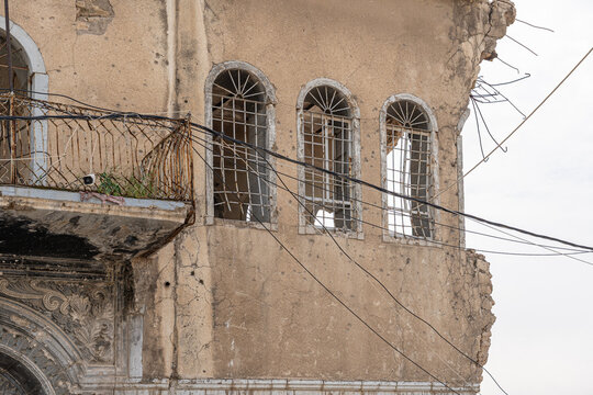 Courtyard and outbuildings of the Al Tahera Church in Mosul, Iraq
