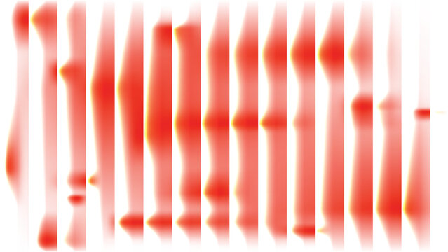 Abstract red heatmap pattern on white background  data visualization concept