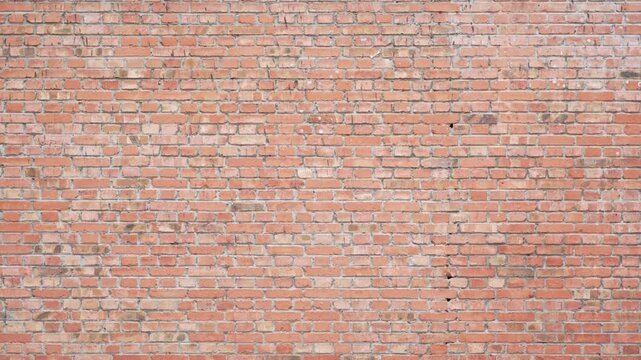 Red brick wall surface with textured pattern