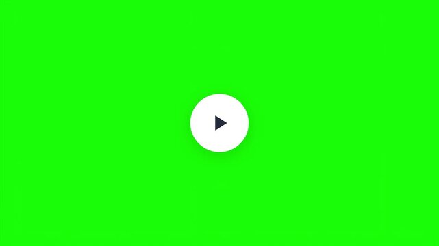 A person plays video on green screen