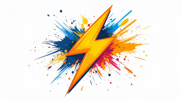 Minimal lightning bolt vector