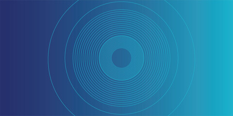 Modern white glowing geometric lines on gray background. Modern shiny blue circle lines pattern. Futuristic technology illustration simple modern abstract for poster, banner, and presentation © rayhan