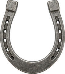 Obraz premium Classic lucky horseshoe isolated on transparent background