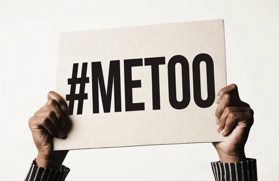 Hands holding metoo sign symbolizing social awareness empowerment and advocacy against harassment equality and justice in modern activism and human rights movement Generative Ai.