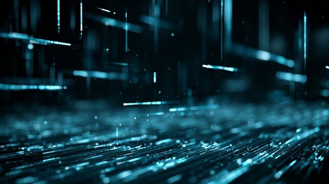 Abstract digital rain effect