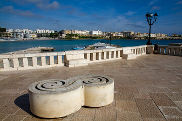 Obraz premium otranto historic center with castle city on the Tyrrhenian Sea Puglia