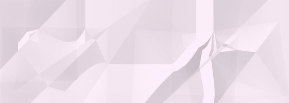 Geometric abstract art with white and light gray polygonal shapes