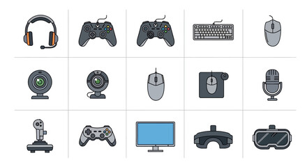 Gaming Gear Icons © punduh