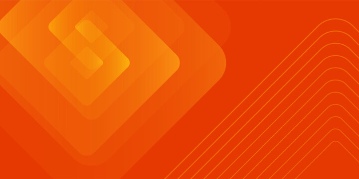 Glowing polygon orange background design. Simple design. Solid color. Vector illustration