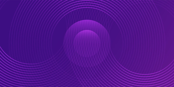 Abstract cirle purple with lines on trendy purple background. Perfect modern graphic design. Vector illustration