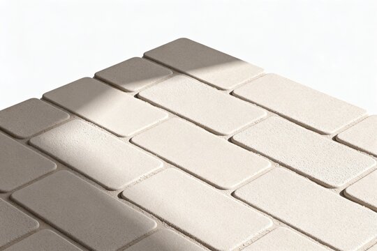 Beige rectangular tiles arranged in a staggered pattern