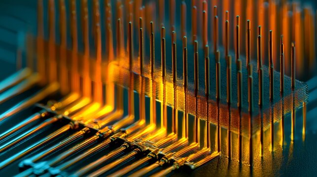 Abstract close-up of a keyboard