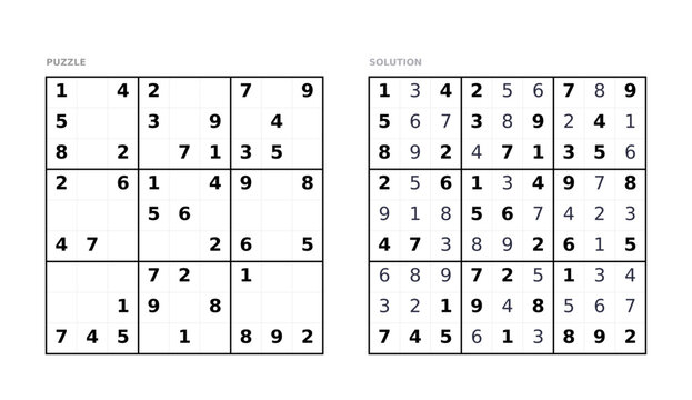 Minimalist Sudoku Puzzle Inspired by Sitcoms - 19V