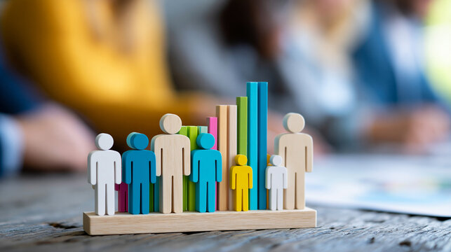 Close-up of a diverse population census banner showing global data and diverse community statistics, census diversity concept, population data photography, global demographic